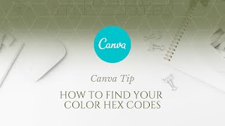 Canva Tip How to Find Your Color Hex Codes [upl. by Arrehs]