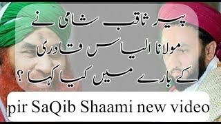 Pir SaQib Shaami new video talk by Molana Alyas Qadri [upl. by Scandura691]