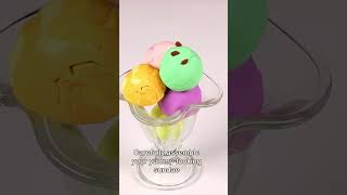 🍨Play Doh Ice Cream Sundae Surprise Eggs🍨 shorts hooplakidzhowto diyvideos [upl. by Anauqal]