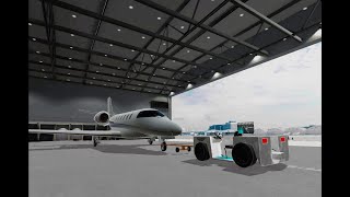 VR Aviation Towing Video [upl. by Yelrebmyk]