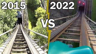 COMPARATIF TONNERRE DE ZEUS VS TONNERRE 2 ZEUS  Parc Astérix Le Lutécien [upl. by Elleiram]