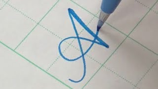 How to write Copperplate Calligraphy Alphabet with a Pentel Touch Brush Pen [upl. by Kelby]