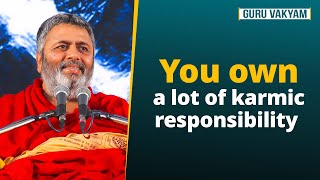 Guru Vakyam English Episode 1068  You own a lot of karmic responsibility [upl. by Aeikan269]