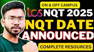 TCS Free NQT Date Announced 2025🔥 TCS NQT Preparation 2025 [upl. by Bowler]