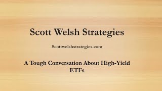 A Tough Conversation About HighYield ETFs [upl. by Derayne]