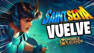 VUELVE COLABORACION CON CABALLEROS DEL ZODIACO A MOBILE LEGENDS  SAINT SEYA  LEO [upl. by Anetsirhc]