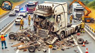 SHOCK Incredible Road Moments Caught on Camera 2024  Extreme Dangerous Truck Driving Skills 19 [upl. by Sneed]