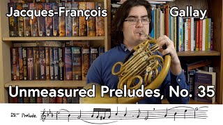 JacquesFrançois Gallay 40 Preludes Op 27 No 35  Scott Leger Horn [upl. by Ahtel]