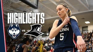 HIGHLIGHTS  10 UConn Women’s Basketball at Providence [upl. by Middendorf]