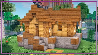 CASA SIMPLES PARA SOBREVIVENCIA  MINECRAFT TUTORIAL [upl. by Janeva]