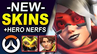 Orisa amp Venture NERFS  New Tracer amp Zarya Skins  Overwatch 2 News [upl. by Ahaelam572]