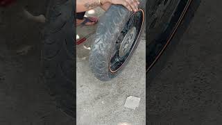 160 to 130 tyre change in R15 v2 Special Edition yamaha r15 tyre [upl. by Camel]