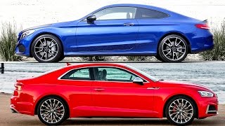 2017 Audi S5 vs Mercedes Benz C43 AMG Overview [upl. by Torrell461]