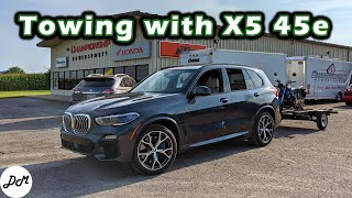 2021 BMW X5 45e – Towing Review [upl. by Zuckerman]