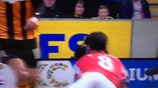 Arteta tooth comes out  Hull vs Arsenal [upl. by Giddings910]