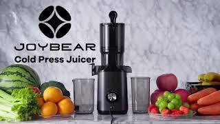 Cold Press Juicer JoyBear Slow Masticating Machines with 43 Extra Large Feed Chute [upl. by Laden216]