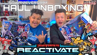 A TF REACTIVATE JACKPOT  EPIC PrimeSoundwave  StarscreamBee PACKS Teletraan Unboxings 95 [upl. by Shelley]