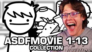 Dravens asdfmovie 113 Complete Collection REACTION  First Time Watching [upl. by Orvil429]