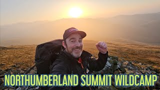 NORTHUMBERLAND SUMMIT WILDCAMP  Camping in my new tent MSR Tindheim 2 [upl. by Ainotal194]