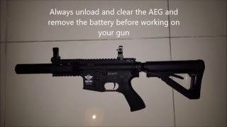 GampG Firehawk Airsoft gun Disassembly [upl. by Eanil435]