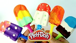 Paletas de Plastilina Play Doh Colorful Popsicles Play Doh en Español [upl. by Mencher]