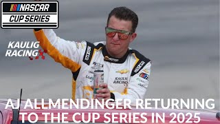 AJ Allmendinger Returning To The Cup Series In 2025 [upl. by Sharla]