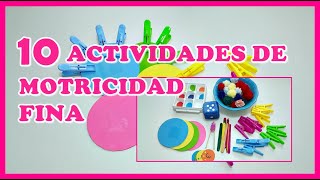 10 ACTIVIDADES DE PSICOMOTRICIDAD FINA DE 3 A 6 AÑOS [upl. by Anastassia]