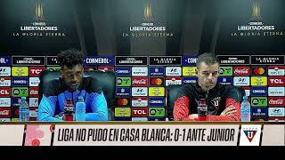 ¡GABBARINI Y DOMÍNGUEZ DIERON DECLARACIONES DESPUÉS DEL DUELO CONTRA EL JUNIOR [upl. by Nerval]