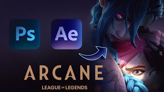 Arcane Season 2 Poster Animation Timelapse [upl. by Lenoyl]