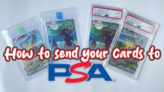 How to Grade Your Pokemon Cards With PSA The Easiest Way [upl. by Tremaine]