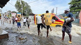 🔴 INONDATIONS À KINSHASA  DES ROUTES ET QUARTIERS SUBMERGÉS APRÈS UNE FORTE PLUIE [upl. by Solram]