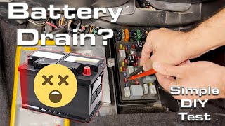 Battery Keep Dying Simple Tests For A Battery Drain Parasitic Draw [upl. by Reld]