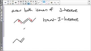 cis and trans alkenes [upl. by Grigson]