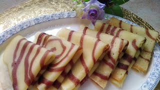 Choco Spiral Thin Crepes  Easy Snack Recipe  Bilkis Food Art [upl. by Norman]