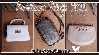 Trendy Sling Bag Haul  AMAZON sling bag haul india  Aesthetic Mini bag haul under 500 [upl. by Irrok999]