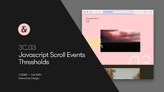 3C03 — JavaScript Scroll Events — Thresholds [upl. by Eimyaj761]