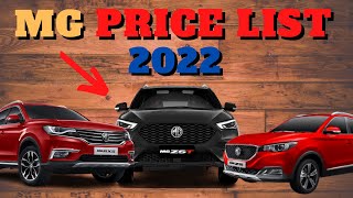 MG PRICE LIST PHILIPPINES 2022 Auto Presyo [upl. by Lynnea]