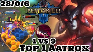 Wild Rift Aatrox  Top 1 Aatrox Gameplay Rank Challenger [upl. by Hardej]