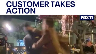 Fight outside Beverly Hills restaurant ends with knockout punch [upl. by O'Donovan]