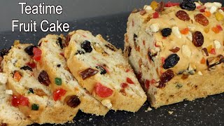 Soft amp Fluffy Teatime Fruit Cake Recipe  Easy Tea Time Fruit Cake [upl. by Refannej]