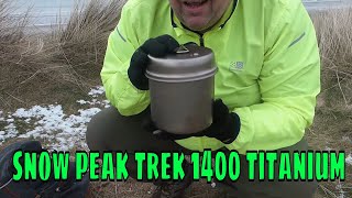 Snow peak trek 1400 Titanium Cookset For Wild Camping [upl. by Netsuj]