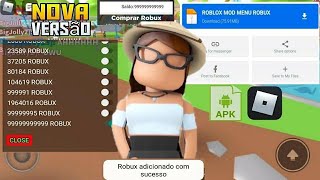 ROBUX INFINITOS APK MOD MENU FUNCIONANDO 100 DE GRÁTIS DOWNLOAD APK MOD ROBUX apkmodrobux [upl. by Nigrom]