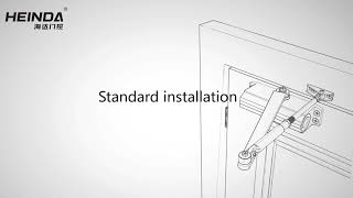 Door closer standard installation [upl. by Meg455]