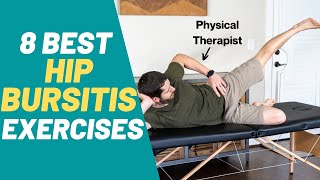 The 8 BEST Hip Bursitis Exercises amp Stretches  PT Time with Tim [upl. by Danit]