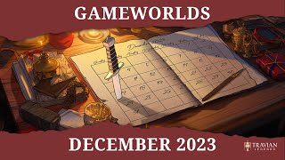 Travian Legends  December 2023 Gameworlds [upl. by Arymat89]