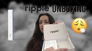 RIPPLE HEALTH VAPE UNBOXING AND REVIEW NO NICOTINE [upl. by Nelsen]