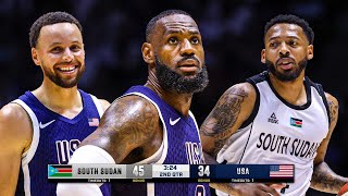 USA vs South Sudan  Full Game Highlights  July 20 2024  USA Basketball Showcase  Paris Olympics [upl. by Eiramenna]