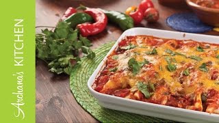 Mexican Vegetarian Bean amp Cheese Enchiladas Recipe by Archanas Kitchen [upl. by Damalas325]