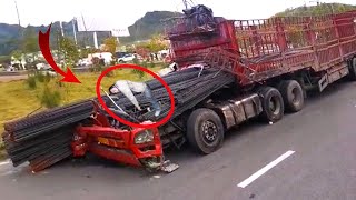 BEST OF 2024 Fails  Dangerous Idiot Truck amp Car Crash  Best Funniest Fail Of The Week Compilation [upl. by Joliet]