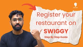 How to register your restaurant on SWIGGY [upl. by Almap444]